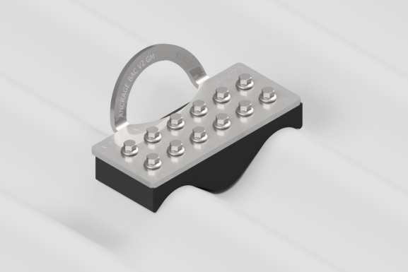 Ancoragem para chapa ondulada V2